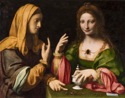 マグダーレンの改宗、1520年頃 作： Bernardino Luini